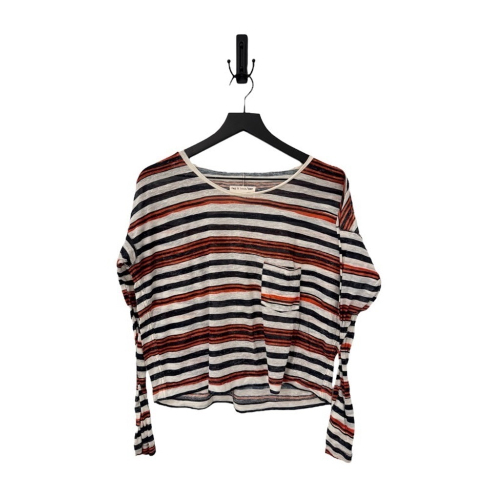 RAG + BONE/KNIT Striped Long-Sleeve T-Shirt